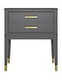  image of cosmoliving-by-cosmopolitan-westerleigh-side-table-graphite-grey