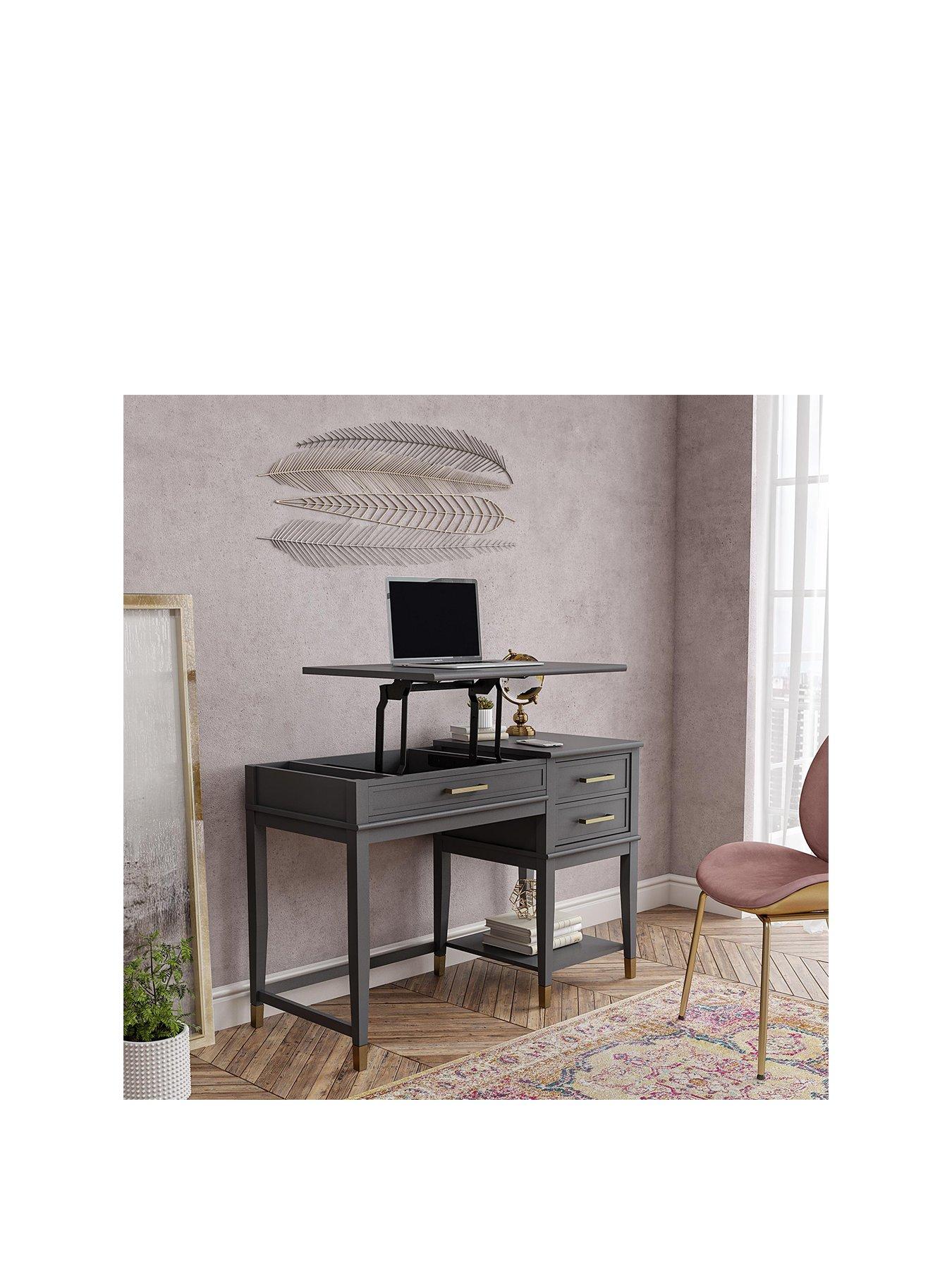 Image 1 of 5 of CosmoLiving by Cosmopolitan Westerleigh Lift Desk - Graphite Grey