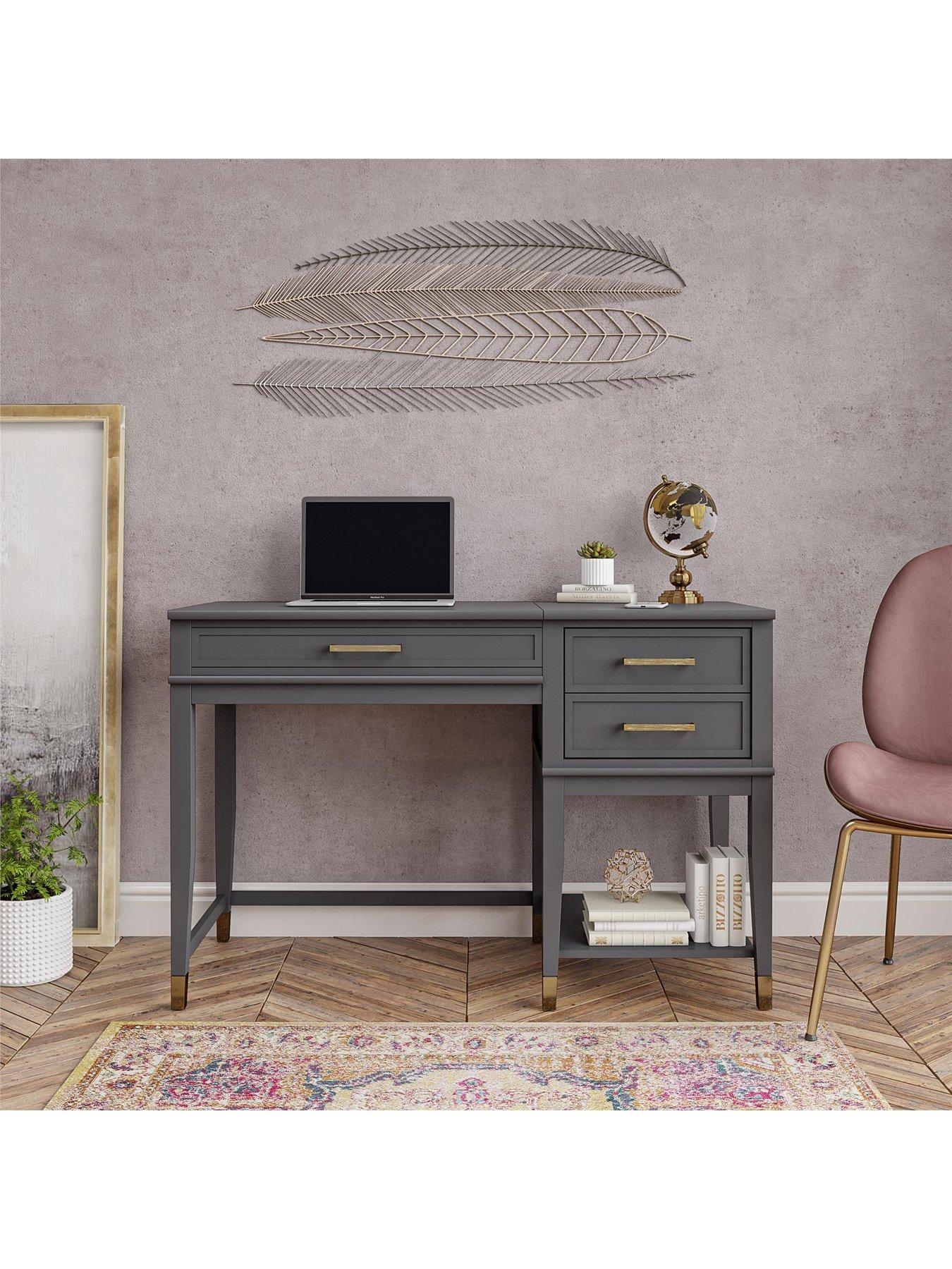 Image 2 of 5 of CosmoLiving by Cosmopolitan Westerleigh Lift Desk - Graphite Grey