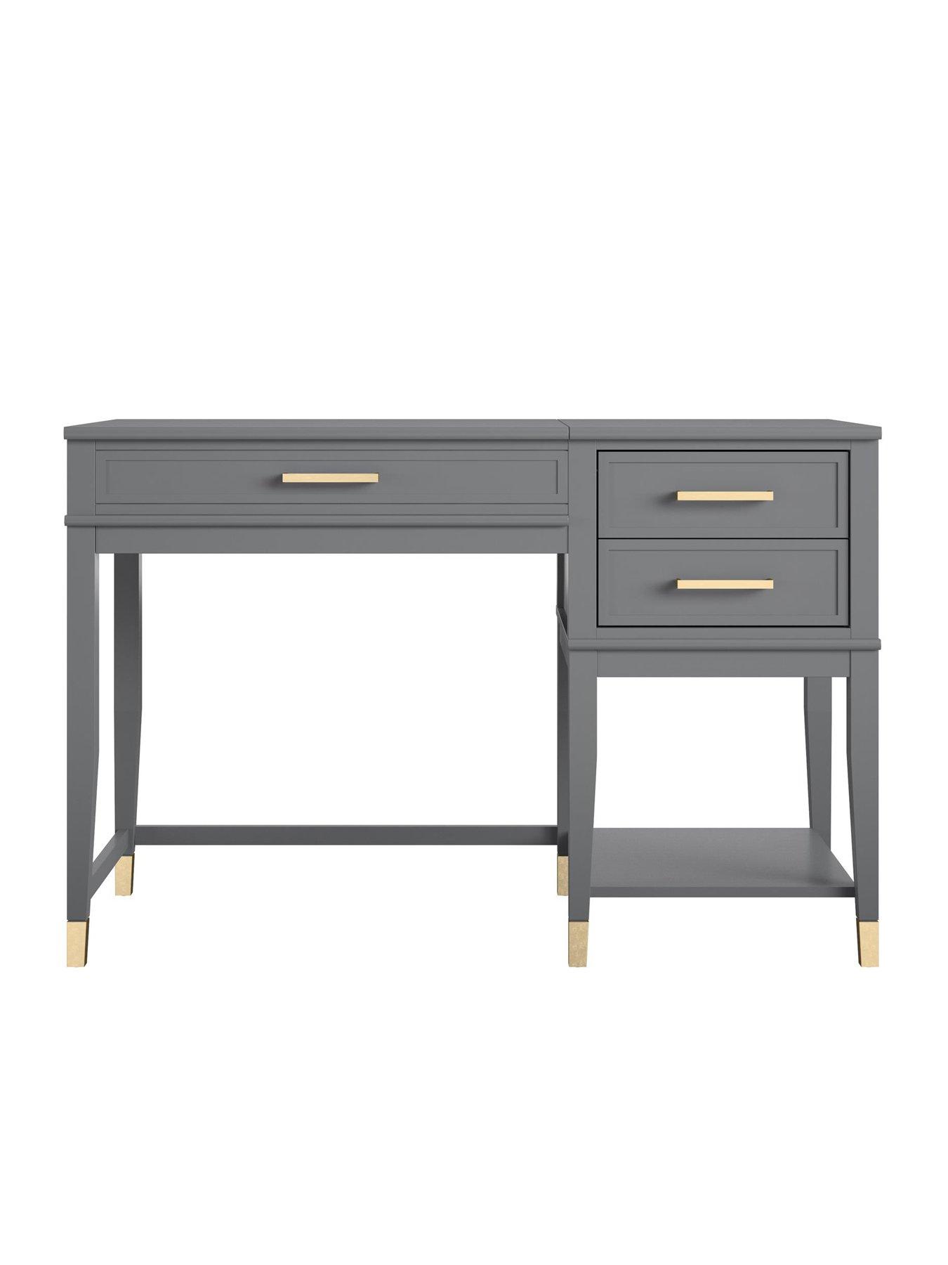 Image 3 of 5 of CosmoLiving by Cosmopolitan Westerleigh Lift Desk - Graphite Grey
