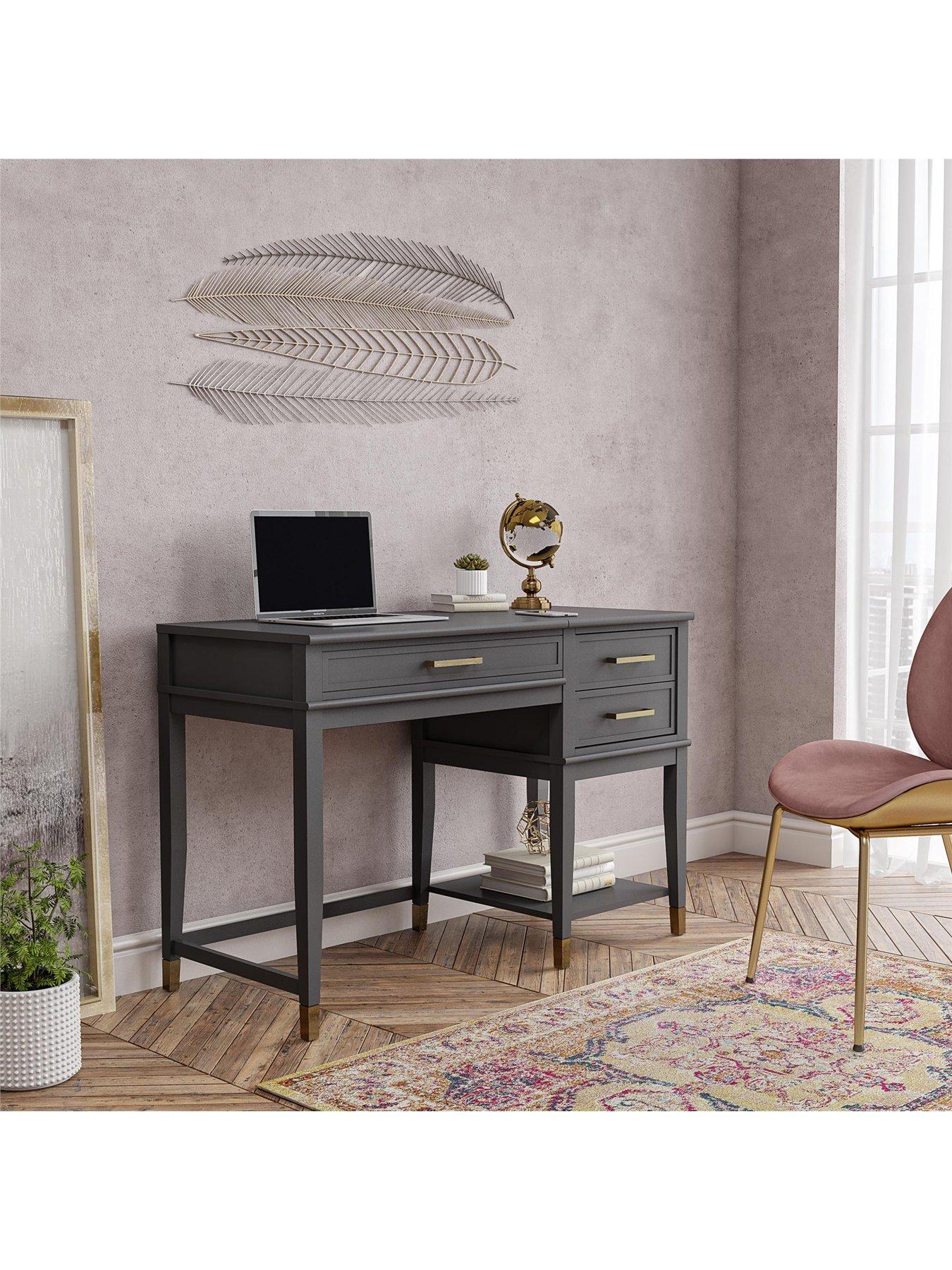 Image 4 of 5 of CosmoLiving by Cosmopolitan Westerleigh Lift Desk - Graphite Grey