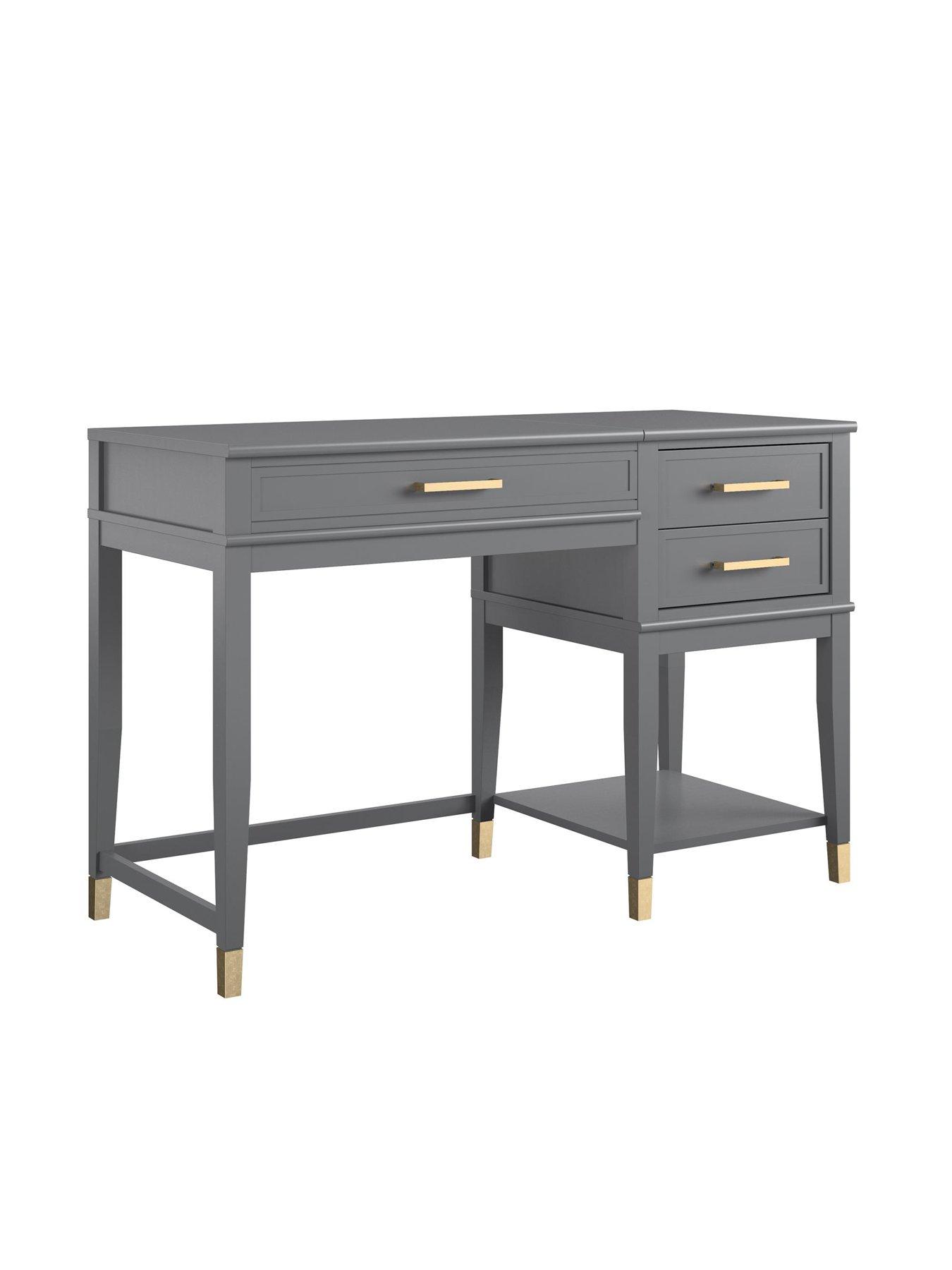 Image 5 of 5 of CosmoLiving by Cosmopolitan Westerleigh Lift Desk - Graphite Grey