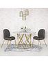  image of cosmoliving-by-cosmopolitan-elle-round-dining-table