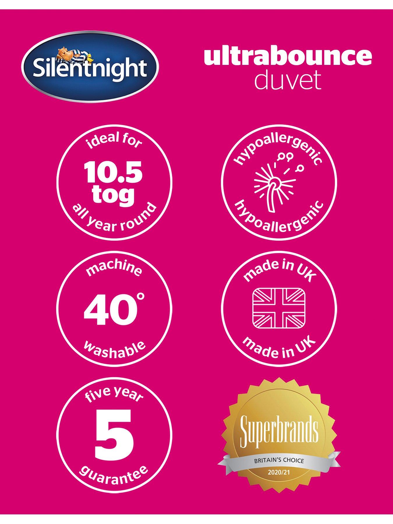 Image 6 of 6 of Silentnight Ultrabounce 10.5 Tog Duvet - White