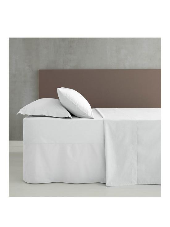 stillFront image of catherine-lansfield-easy-ironnbspstandard-pillowcase-pair-white