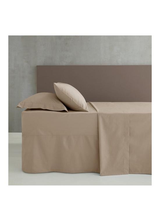 stillFront image of catherine-lansfield-easy-ironnbspstandard-pillowcase-pair-ndash-natural