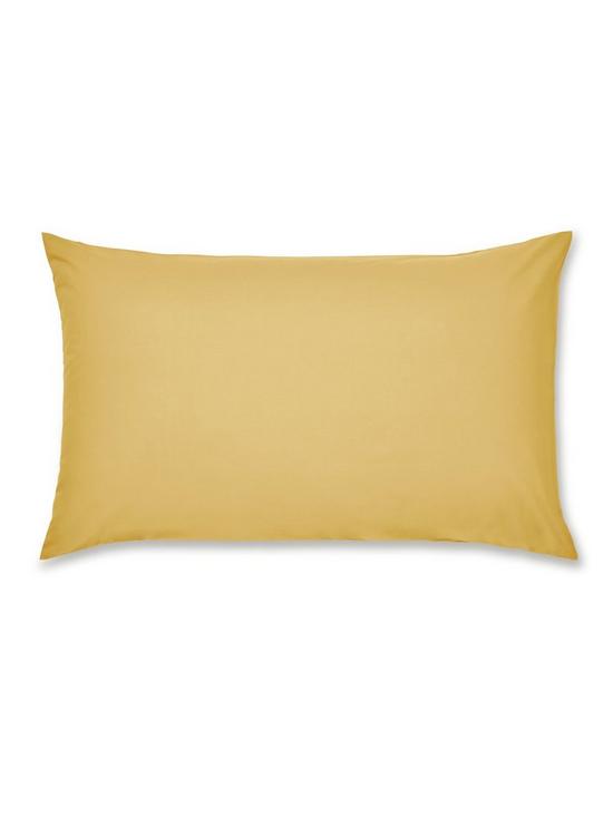 front image of catherine-lansfield-non-ironnbspstandard-pillowcase-pair-ndash-ochre