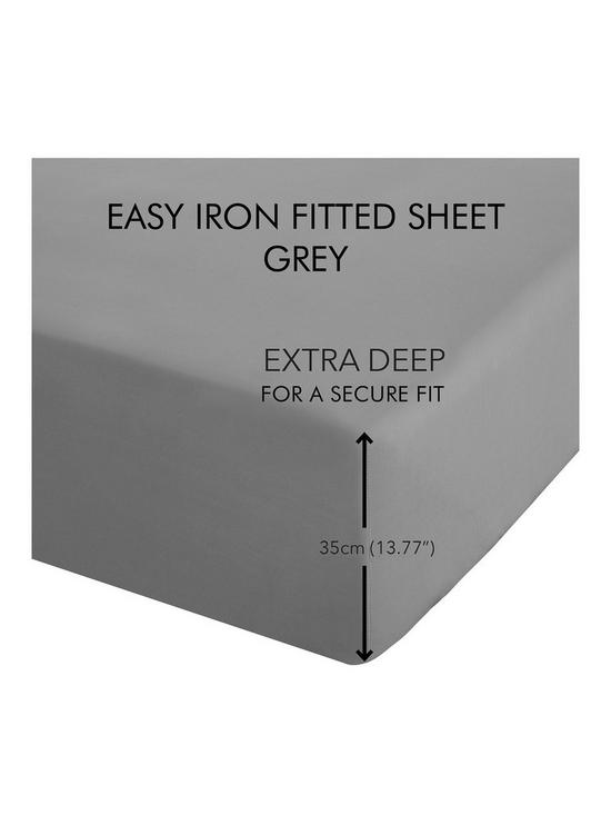 stillFront image of catherine-lansfield-easy-ironnbspextra-deep-fitted-sheet--nbspgrey