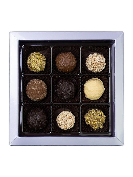 stillFront image of keats-special-truffles-and-chocolate-selection-gift-box-with-hand-tied-ribbon-220g