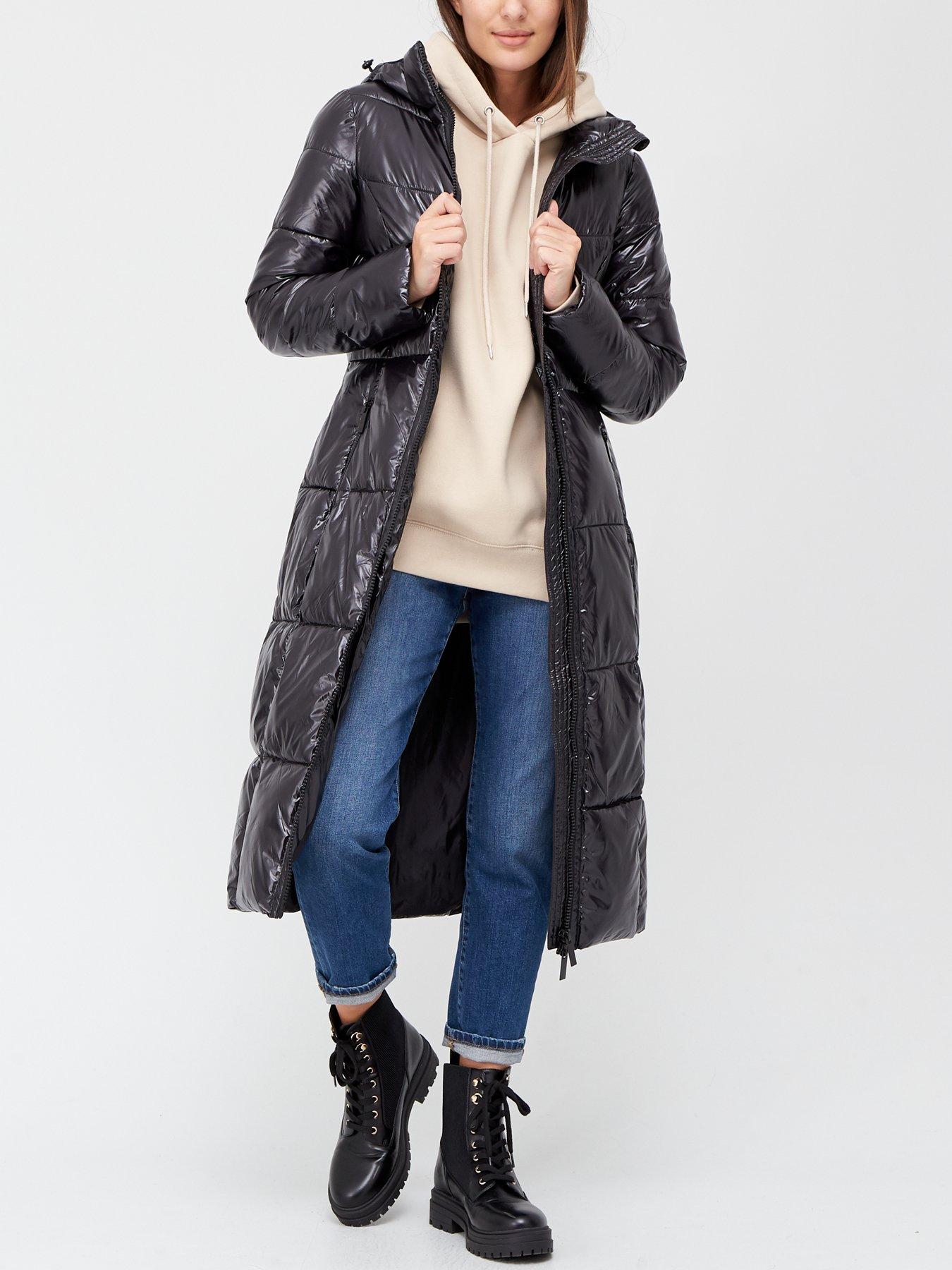 very long raincoat