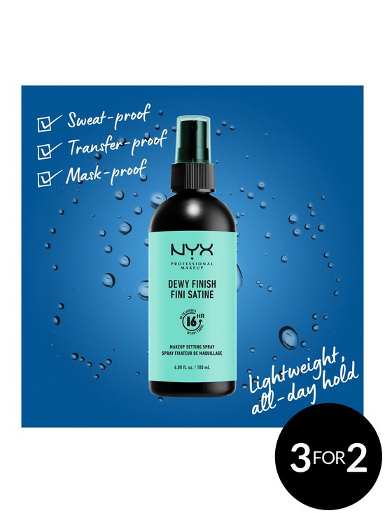 stillFront image of nyx-professional-makeup-setting-spray-dewy-finish-maxi-size-180ml