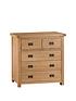  image of k-interiors-alana-ready-assembled-solid-woodnbsp2nbspnbsp3-drawer-chest