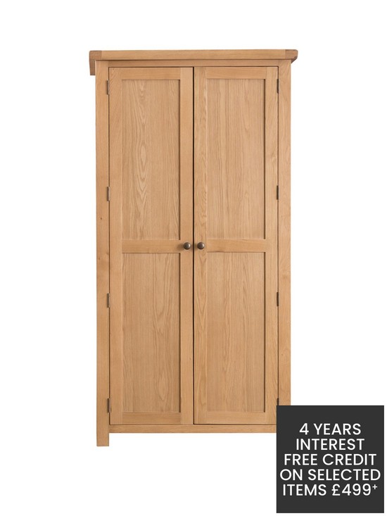 front image of k-interiors-alana-part-assembled-solid-woodnbsp2-door-wardrobe