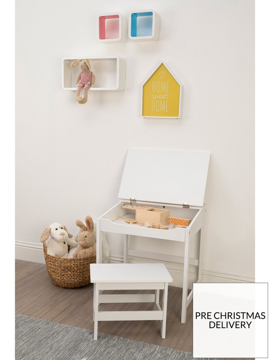 stillFront image of premier-housewares-kids-desk-and-stool-set--white