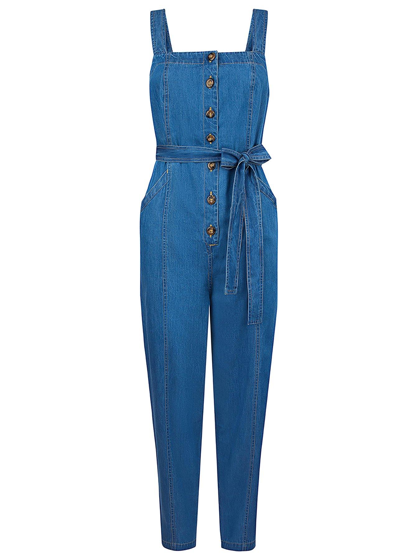 monsoon denim jumpsuit