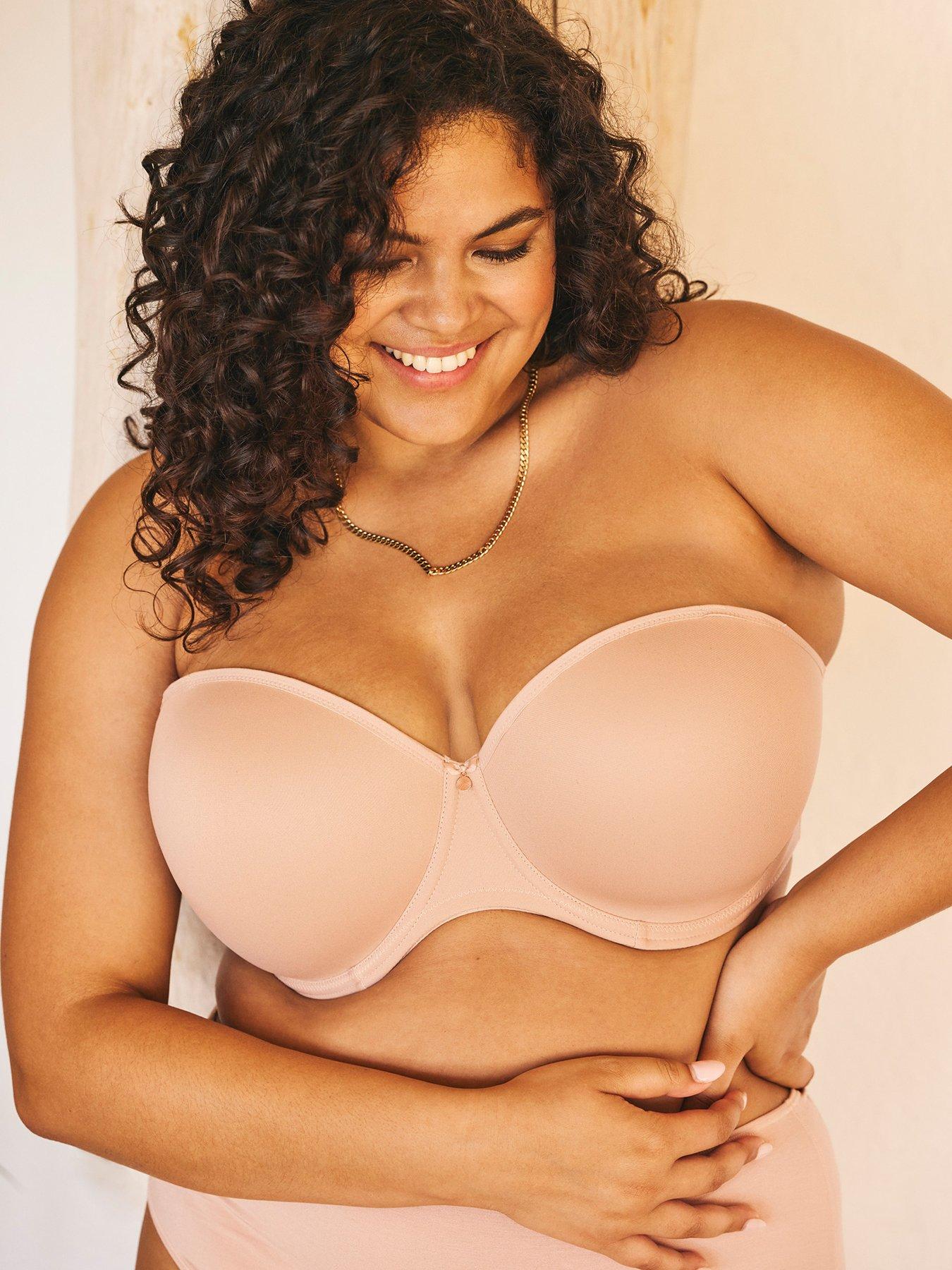 Image 1 of 6 of Elomi Smooth Moulded Strapless Seamless Underwired T-shirt Bra - Nude