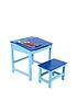  image of premier-housewares-kids-desk-and-stool-set--blue