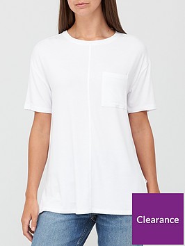 v-by-very-pocket-side-split-longline-t-shirt-white