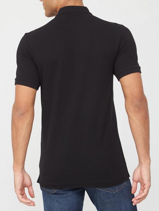 stillFront image of g-star-raw-logo-polo-shirt-black