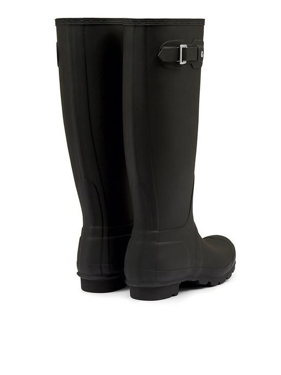 stillFront image of hunter-original-tall-welly-boots-black