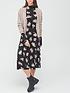  image of v-by-very-long-sleeve-high-neck-midi-dress-floral