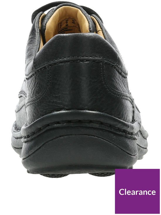 stillFront image of clarks-nature-three-leather-shoes-black