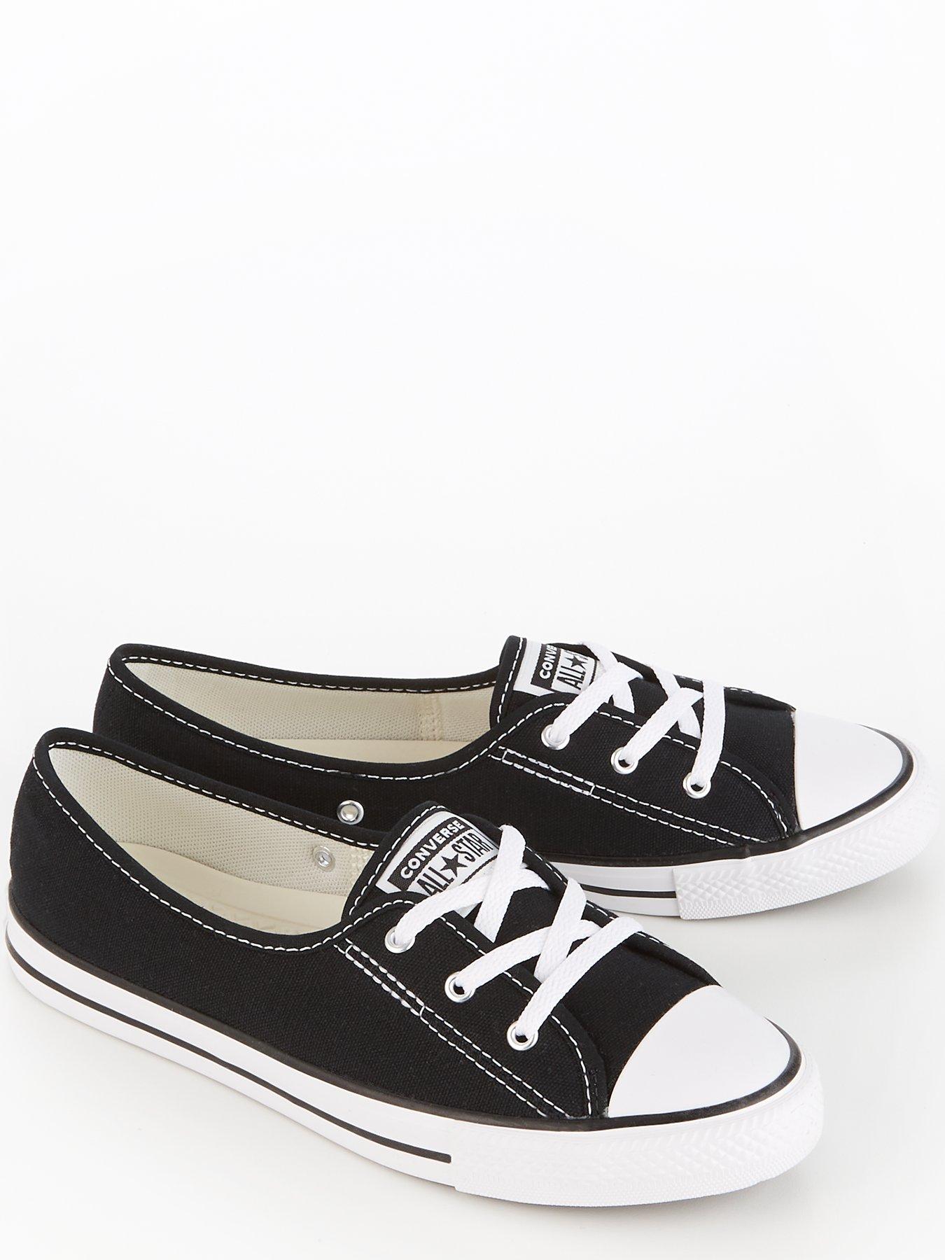 Converse ctas deals ballet lace trainers