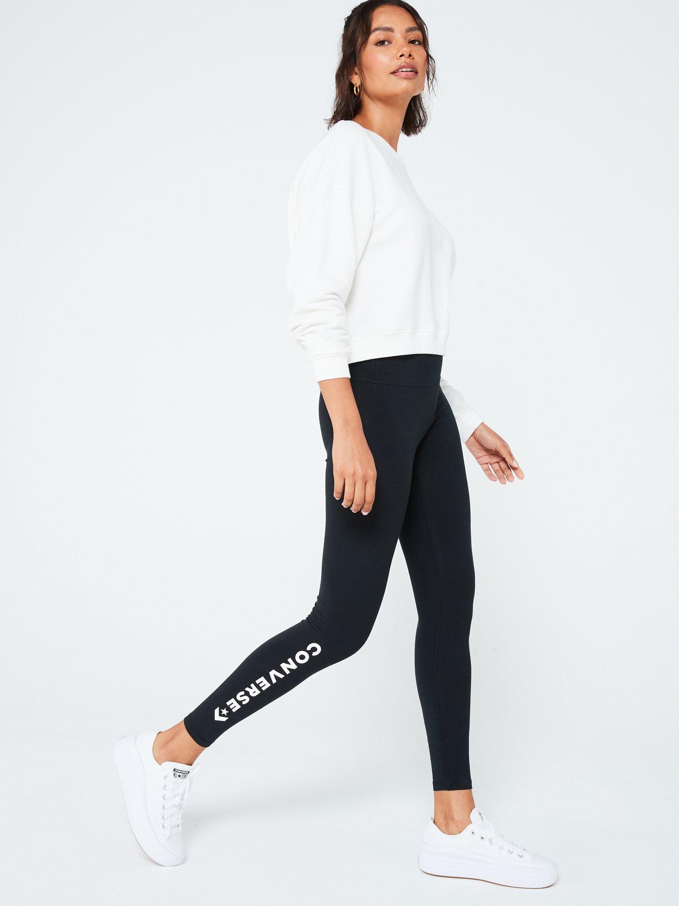 Black leggings and converse deals