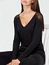  image of v-by-very-long-sleeve-lace-insert-pyjamas-black