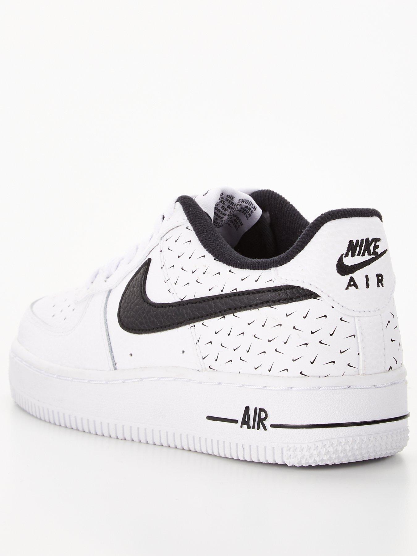 nike air force 1 junior white with black tick