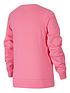  image of nike-girls-nsw-shine-french-terry-crew-neck-pinkgold