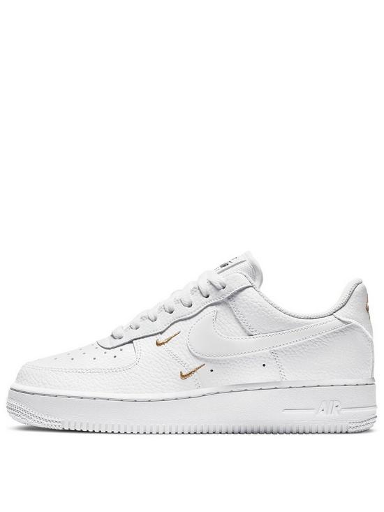 front image of nike-air-force-1-07-essential-whitegold