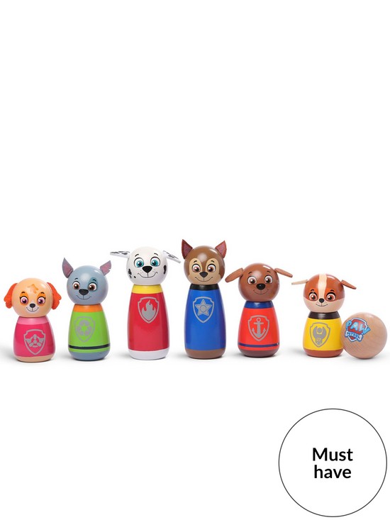front image of paw-patrol-wooden-character-skittles