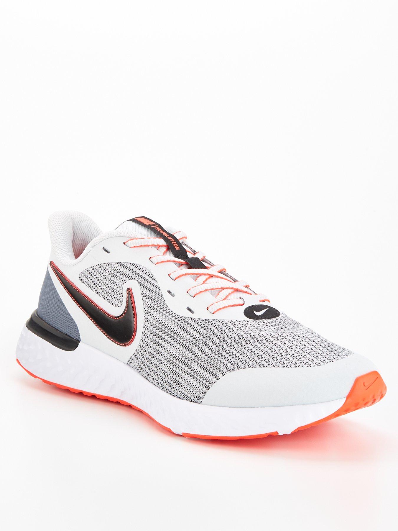 grey black nike trainers