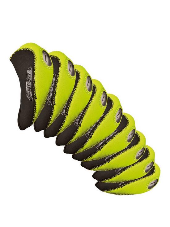 front image of eze-golf-iron-covers-lime
