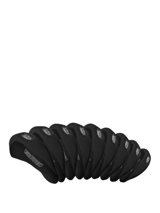front image of eze-golf-iron-covers-10pcs-4-sw-gw-black