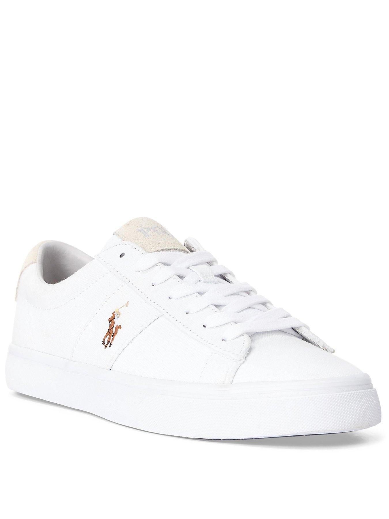 polo ralph lauren sayer canvas trainer