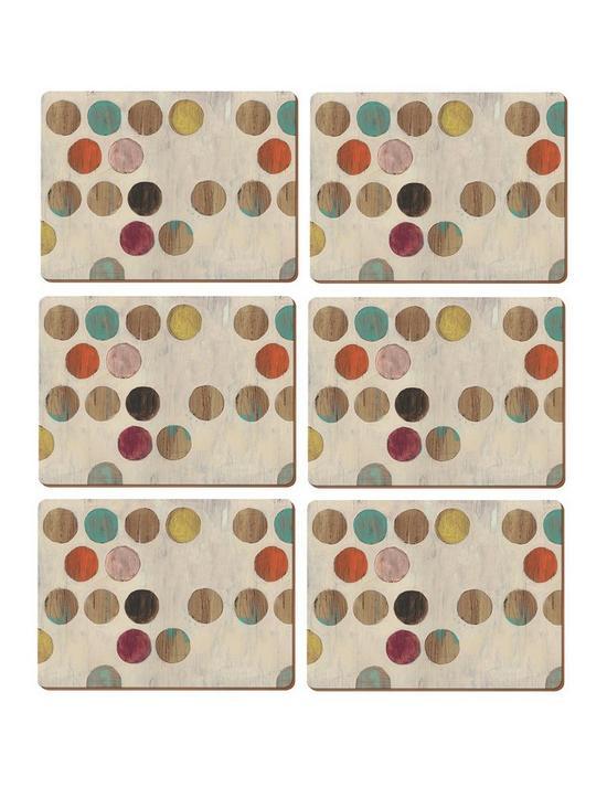 front image of creative-tops-retro-spot-placemats-ndash-set-of-6