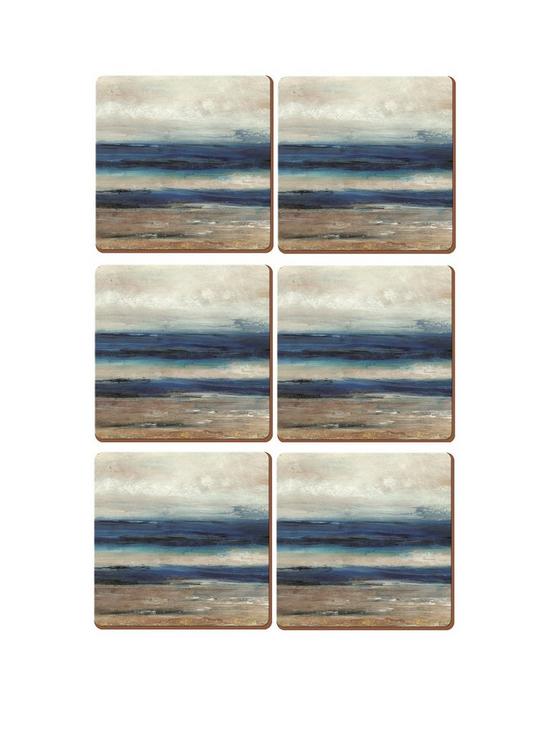 front image of creative-tops-abstract-ocean-view-coasters-ndash-set-of-6