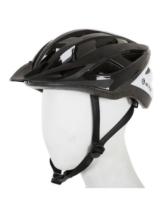front image of etc-kids-helmet-l520-54-60cm-blackwhite