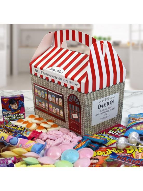 stillFront image of personalised-old-fashioned-sweet-shop-box