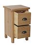  image of k-interiors-shelton-ready-assembled-solid-woodnbsp2-drawer-bedside-chest
