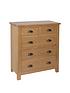  image of k-interiors-shelton-ready-assembled-solid-woodnbsp2-3-drawer-chest