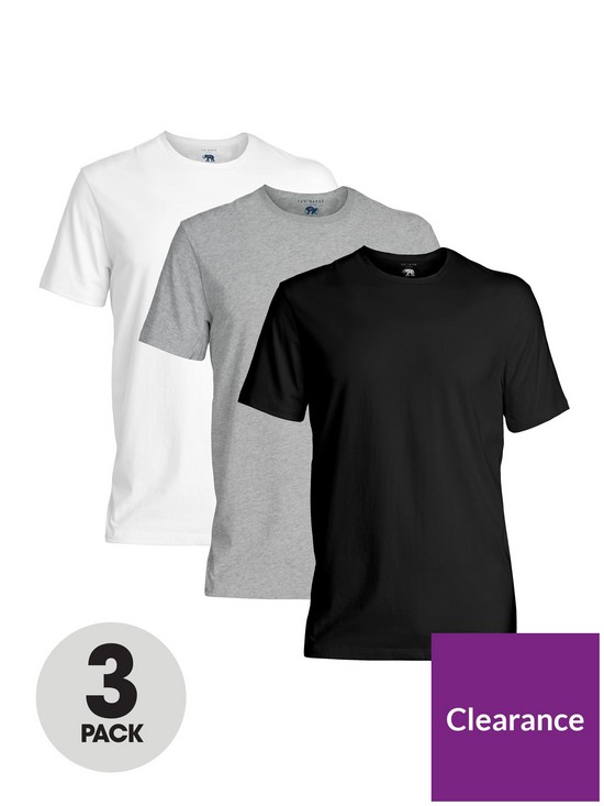 front image of ted-baker-3-pack-t-shirt-multi