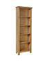  image of k-interiors-shelton-ready-assembled-solid-wood-large-bookcase