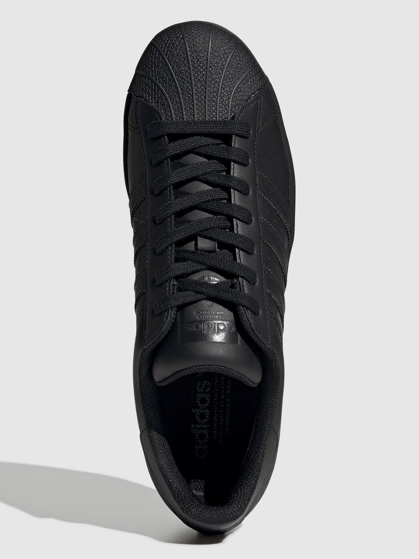 adidas Originals Superstar Black/Black Littlewoods