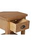  image of k-interiors-shelton-ready-assembled-solid-wood-1-drawer-lamp-table