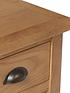  image of k-interiors-shelton-ready-assembled-solid-wood-1-drawer-lamp-table