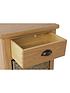  image of k-interiors-shelton-ready-assembled-solid-wood-1-drawer-1-basket-sideboard