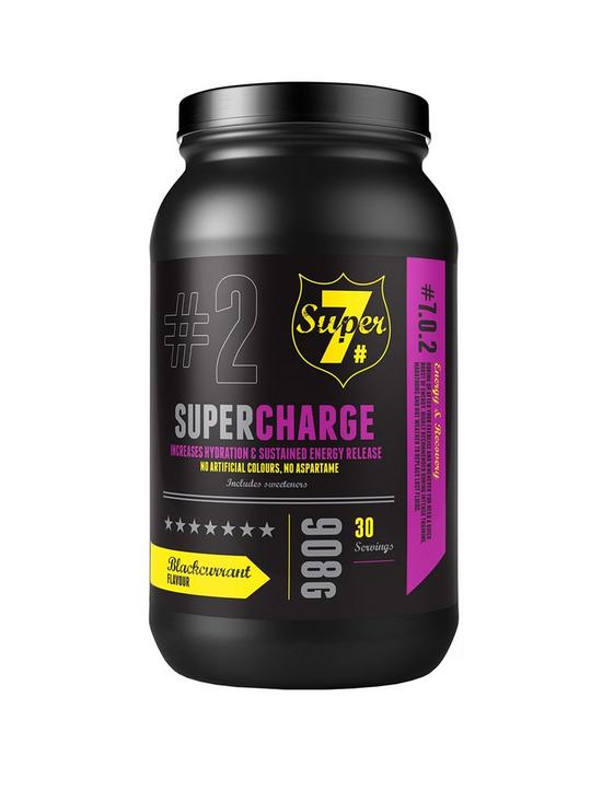 front image of super-7-super-charge-pre-workout-blackcurrant-908-grams